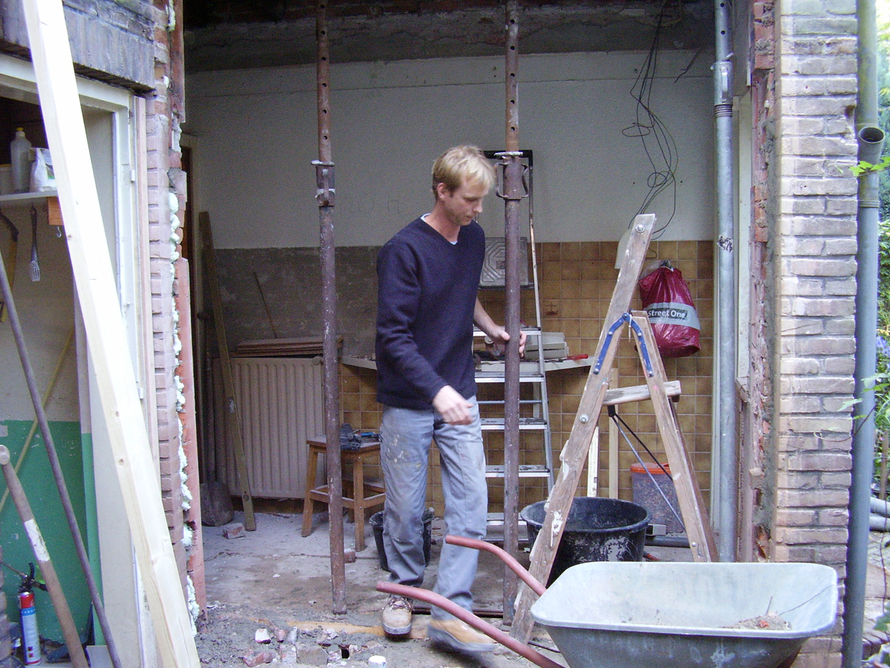 Keuken aanbouw in tuindorp